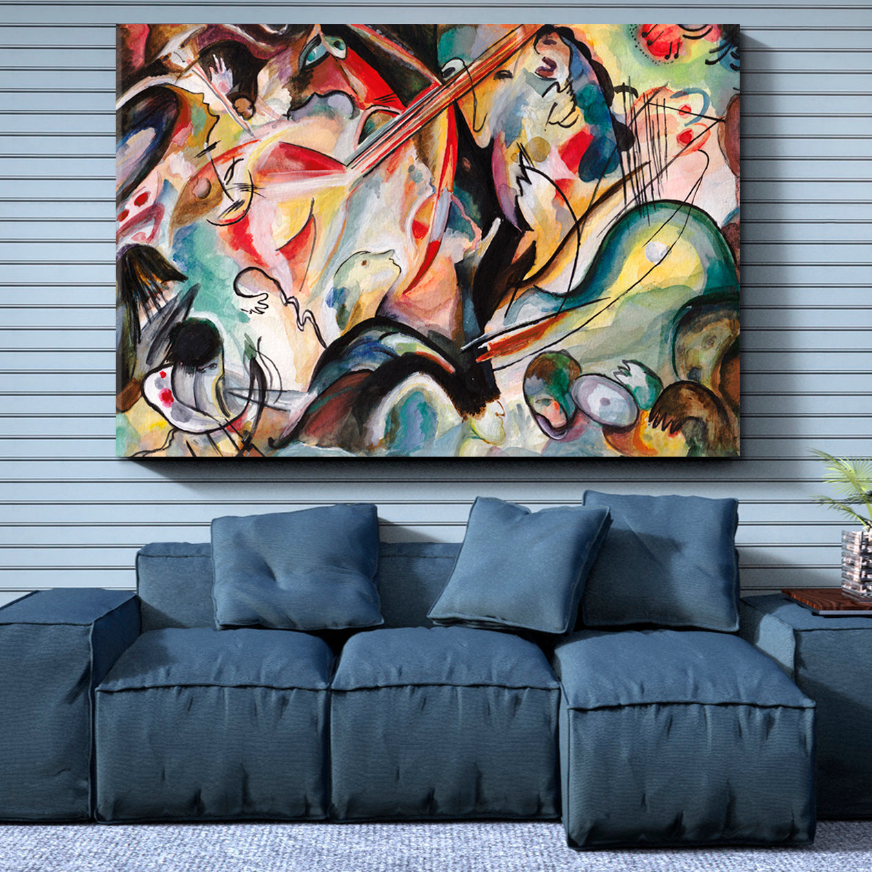 Kandinsky's Motives Modern Abstract Figurative Contemporary Art Artesty   