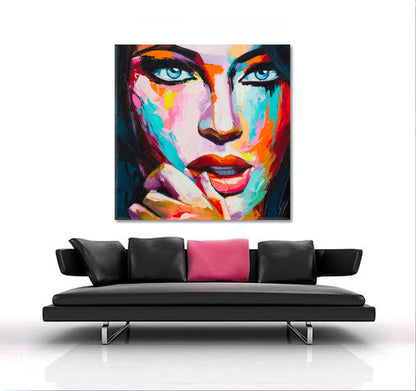 MIX OF FEELINGS  Beautiful Woman Inspired by History Myths Legends Human Emotions -  Square Panel People Portrait Wall Hangings Artesty   