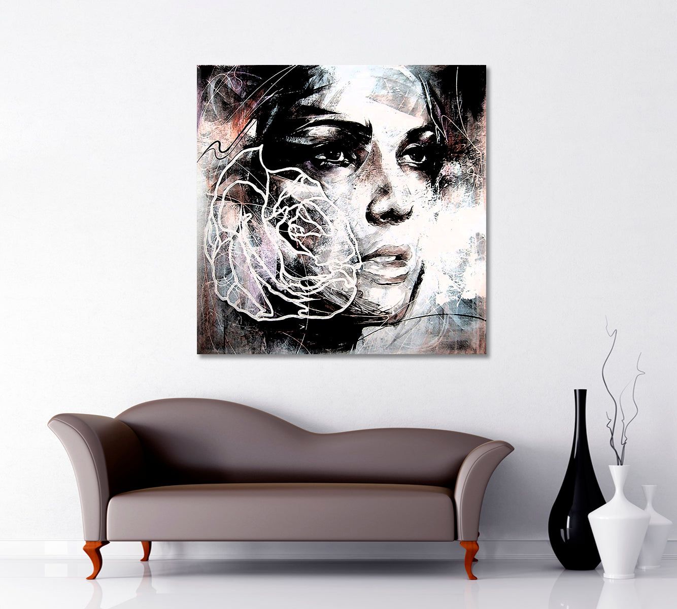 LADY ENIGMA Unusual Portrait Beautiful Woman People Portrait Wall Hangings Artesty   