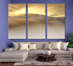 Beautiful Sky Land Skyscape Canvas Artesty 3 panels 36" x 24" 