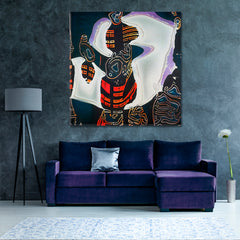 African Motif Modern Abstract Art Abstract Art Print Artesty   