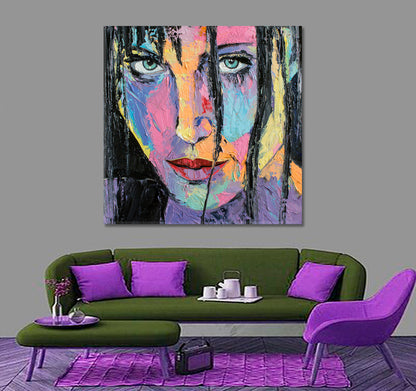 Beautiful Woman Fine Art, Square Panel Fine Art Artesty   