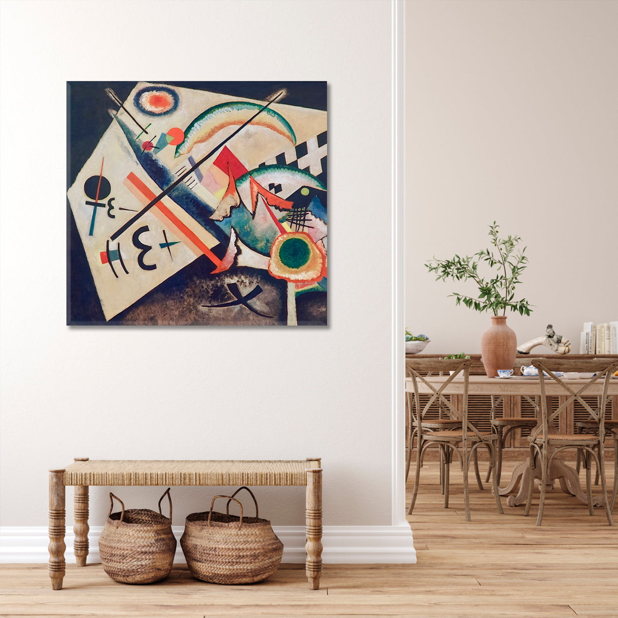 INSPIRED BY KANDINSKY Abstract Figurative Modern Painting Contemporary Art Artesty   