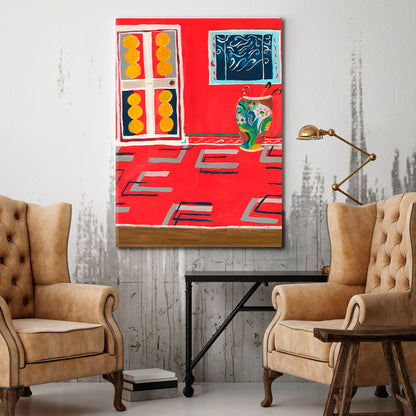 RED ROOM Abstract Contemporary Fine Art Abstract Art Print Artesty   