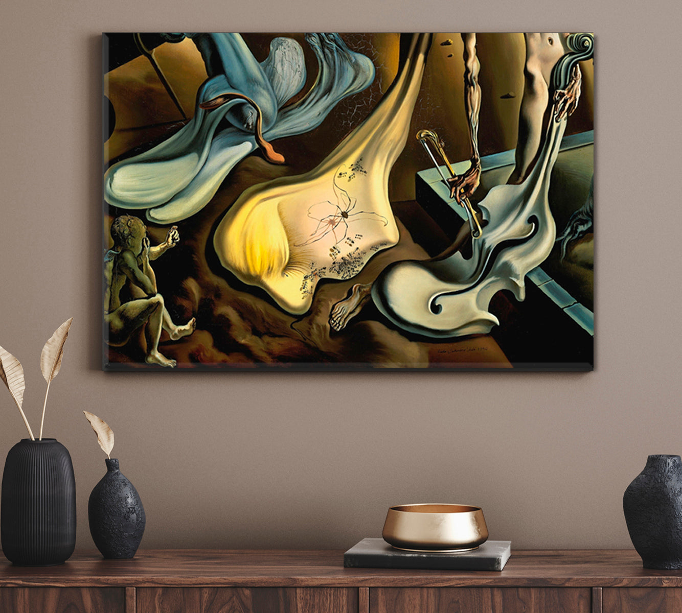 Inspirid by Salvador Dali Surreal Abstract Modern Artwork Surreal Fantasy Large Art Print Décor Artesty   