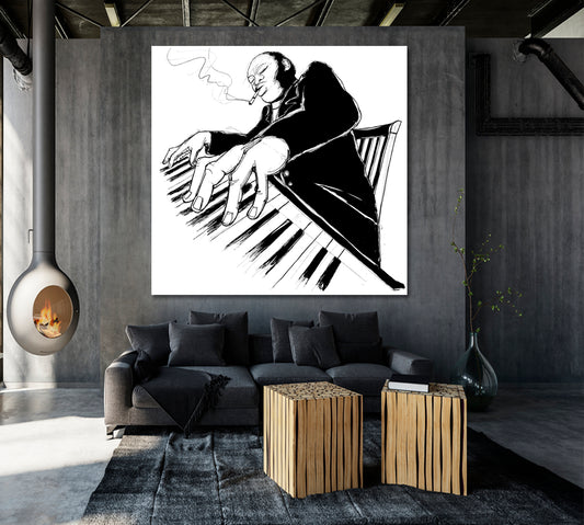 MUSIC Jazz Ragtime Pianist Music Wall Panels Artesty   