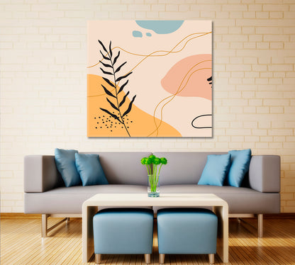 Boho Abstract Mid-century Modern Minimalist Art Soft Pastel Tones Abstract Art Print Artesty   