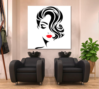 BEAUTY CONCEPT Hairstyle Women Face Beauty Salon Artwork Prints Artesty   