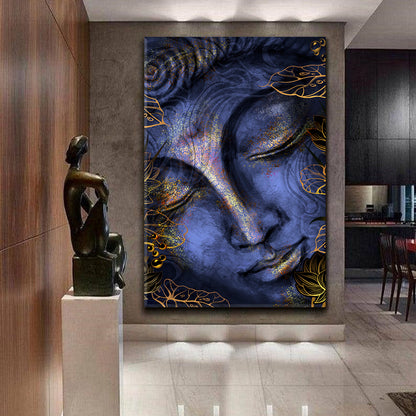 Buddha Unusual Painting Religious Modern Art Artesty   