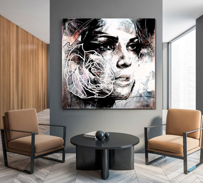 LADY ENIGMA Unusual Portrait Beautiful Woman People Portrait Wall Hangings Artesty   