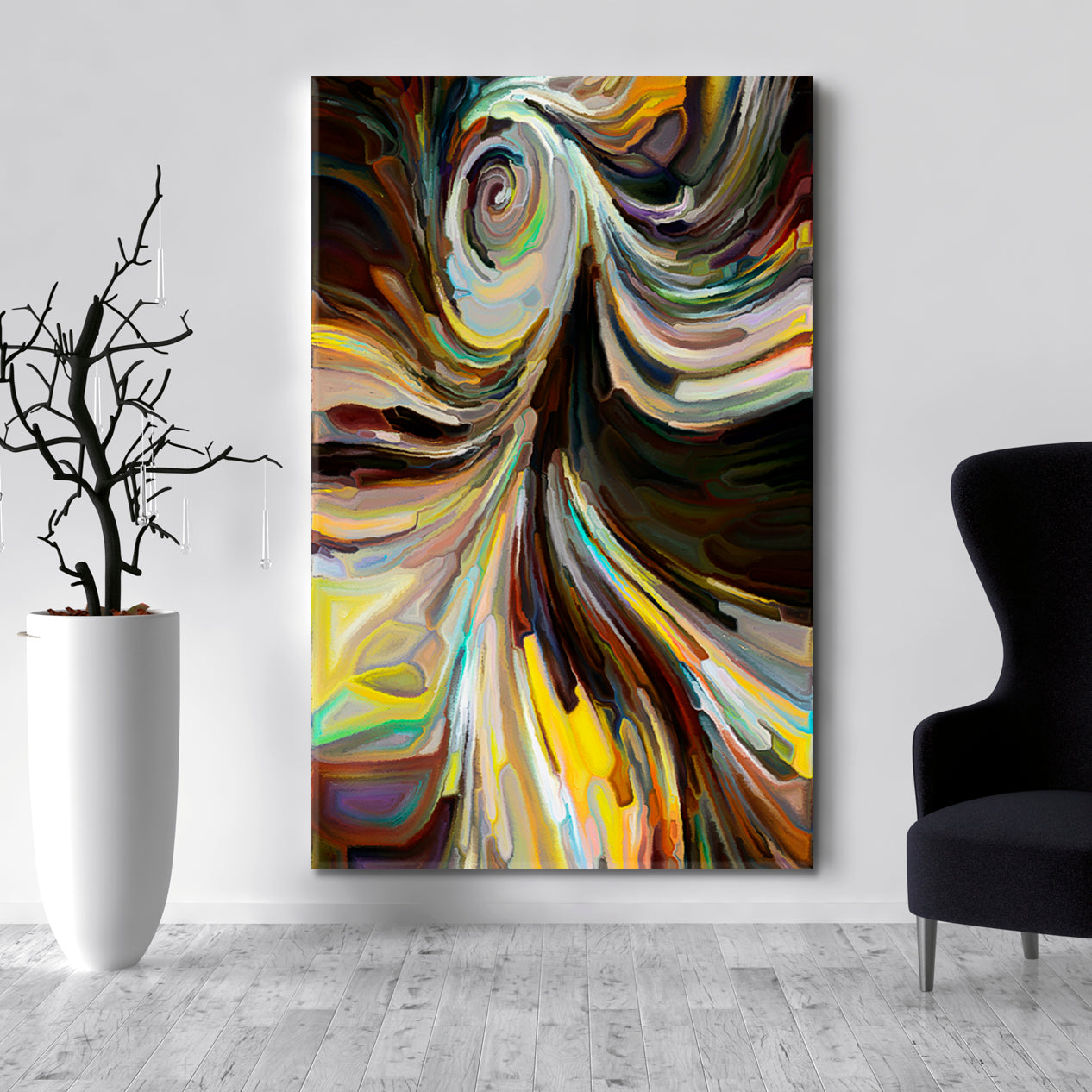 Abstract Swirling Colorful Modern Art Abstract Art Print Artesty   