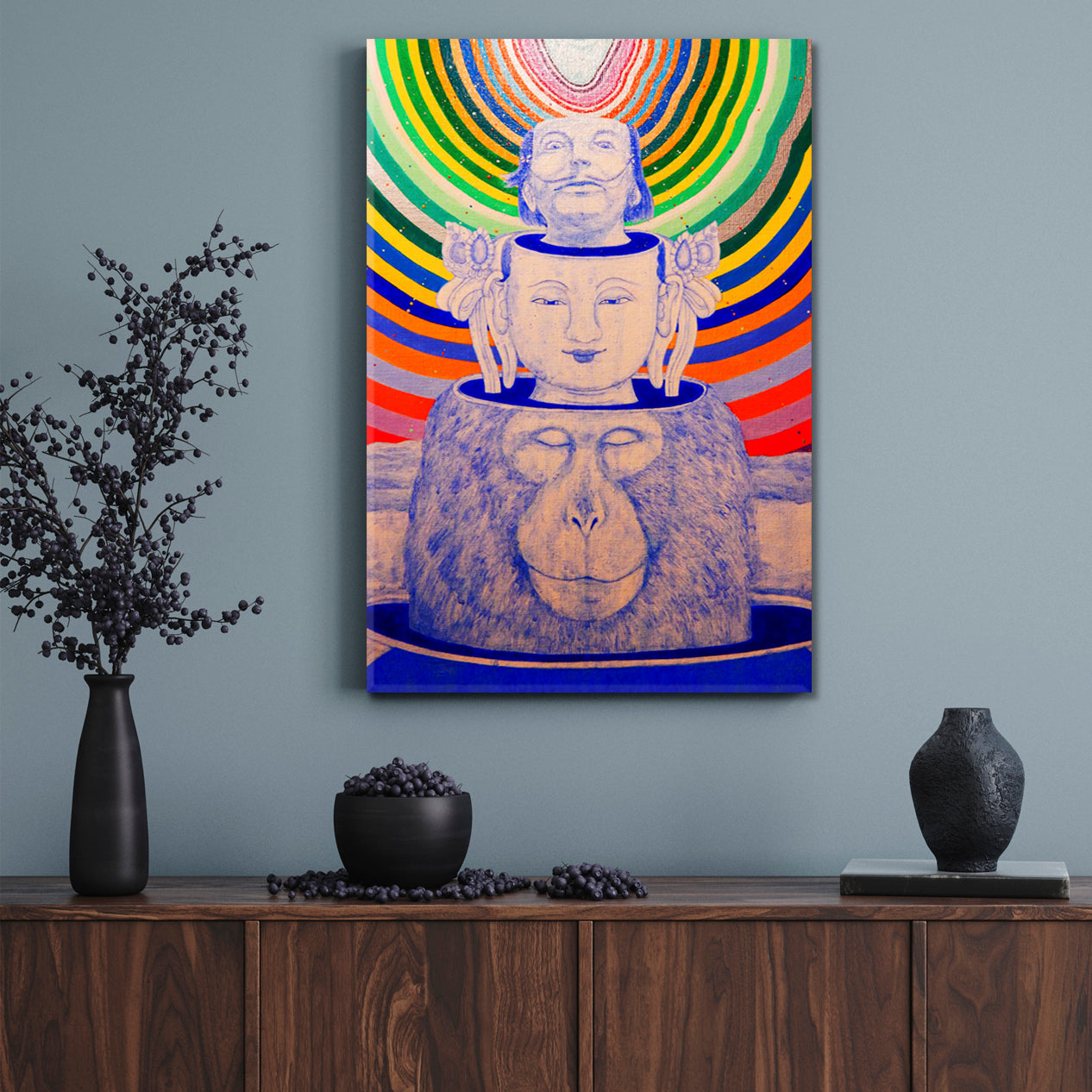 ART EVOLUTION Surreal Psychedelic Poster Contemporary Art Artesty   