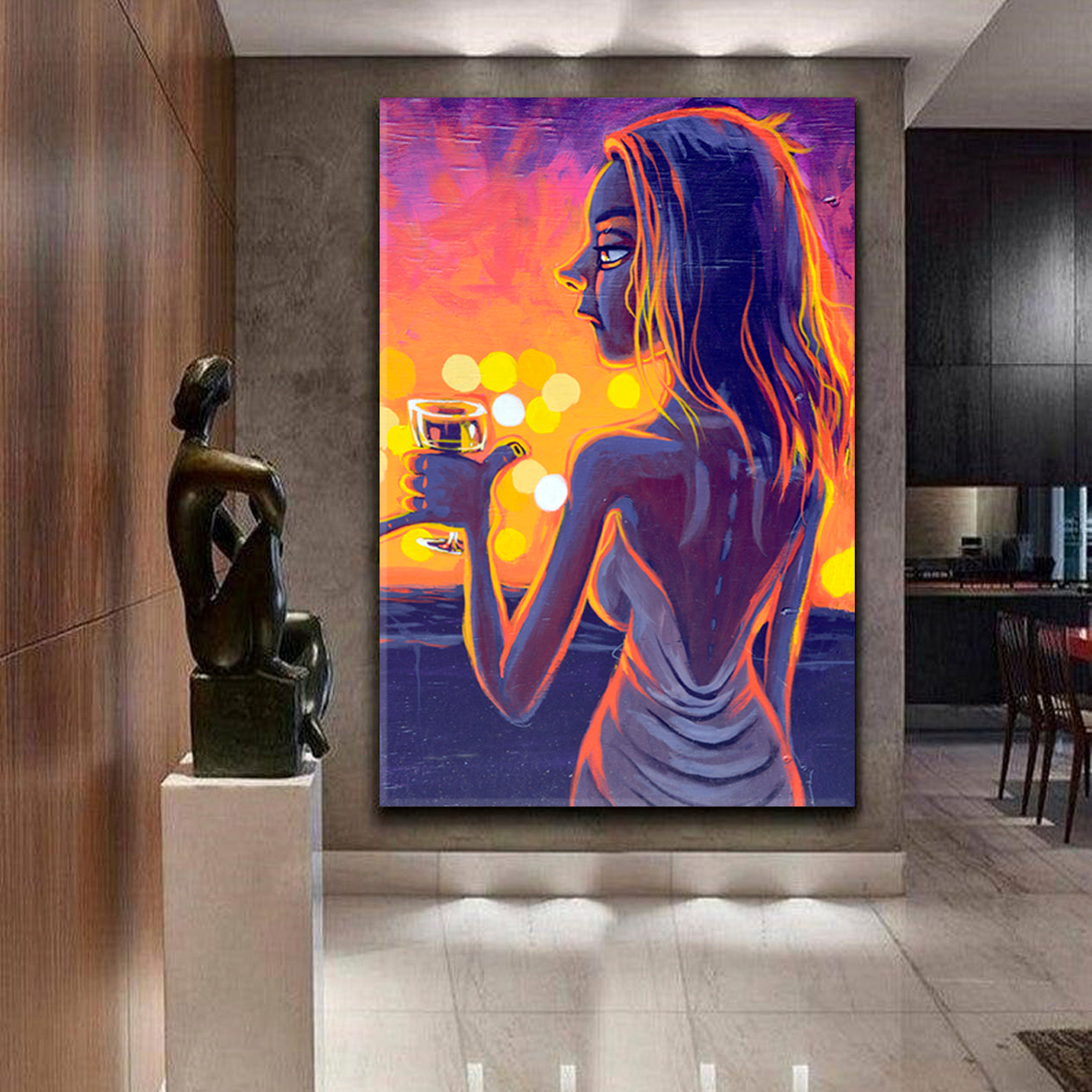 MAGIC NIGHT Woman In Montreal Fine Art Artesty   