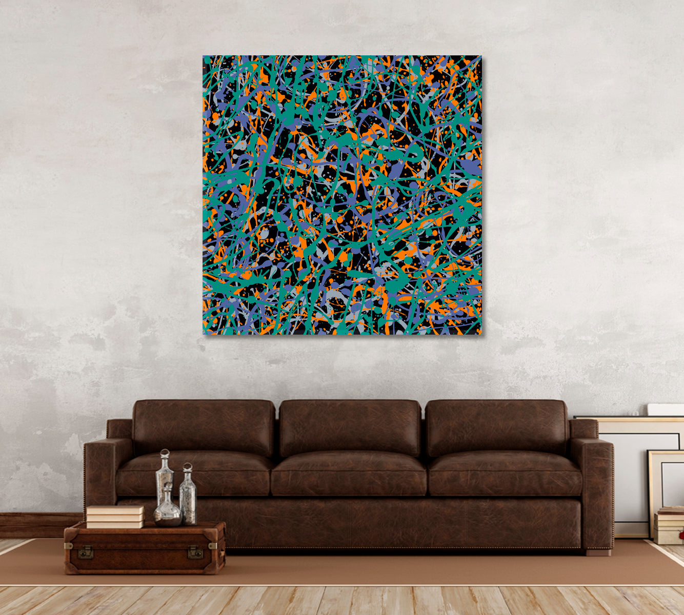 Splatter Art Style of Drip Painting Abstract Expressionism Abstract Art Print Artesty   