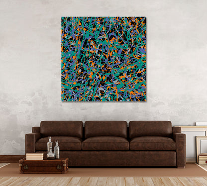 Splatter Art Style of Drip Painting Abstract Expressionism Abstract Art Print Artesty   