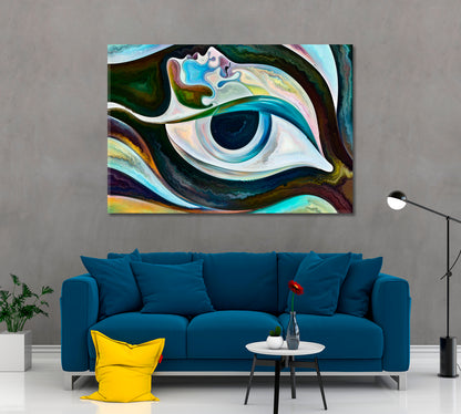 EVIL EYE DEFENSE Home Protection Modern Healing Spiritual Art Talisman Abstract Art Print Artesty   