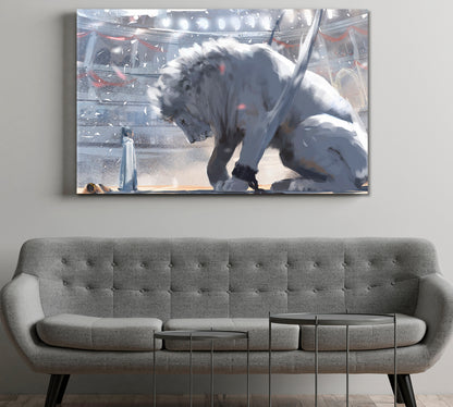 Mia And The White Lion Surreal Fantasy Large Art Print Décor Artesty   