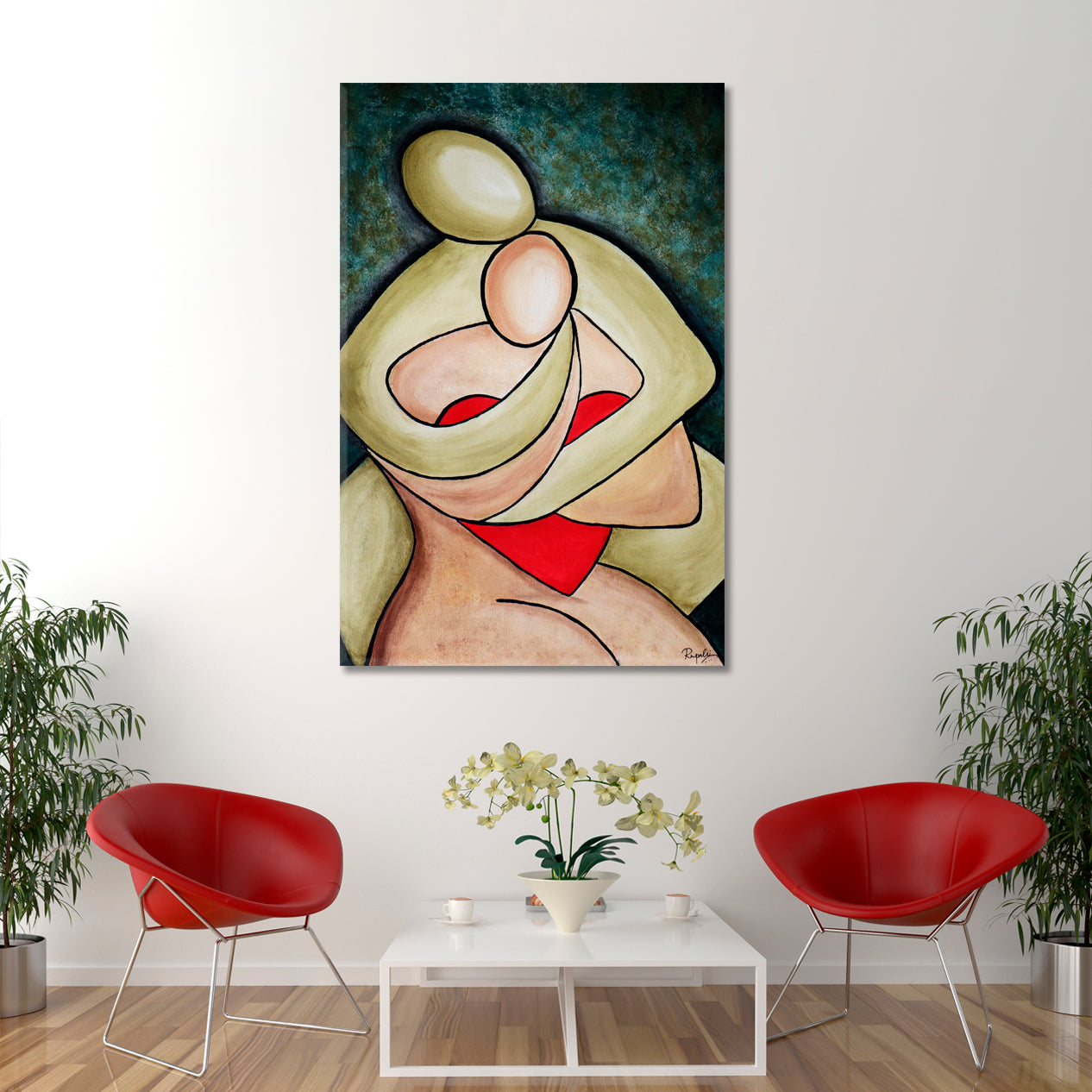 LOVE Incredible Abstract Modernism Contemporary Art Artesty   