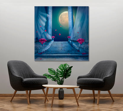 PALACE Fantasy Nocturnal Scene Artwork Fine Art Artesty   