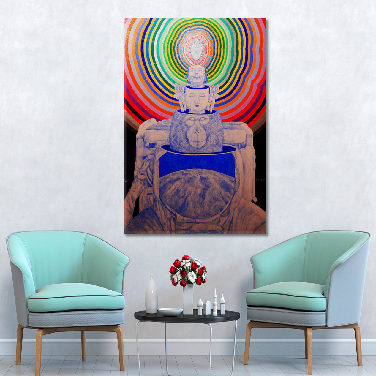 VISIONARY Vivid Psychedelic Surreal Abstract Trippy Art Surreal Fantasy Large Art Print Décor Artesty   