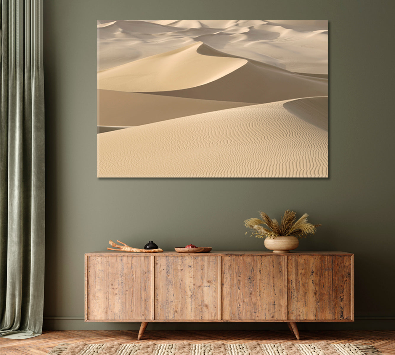 Magical Dunes Breathtaking Safari Huge Desert Sand Waves Nature Wall Canvas Print Artesty   