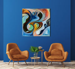 Design Creativity and Imagination Abstract Square Panel Abstract Art Print Artesty   