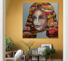 ABSTRACT Fine Art Portrait Woman Grunge Graffiti Style | S People Portrait Wall Hangings Artesty   