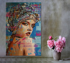 A Riddle Wrapped in a Mystery Inside an Enigma Grunge | Vertical People Portrait Wall Hangings Artesty   