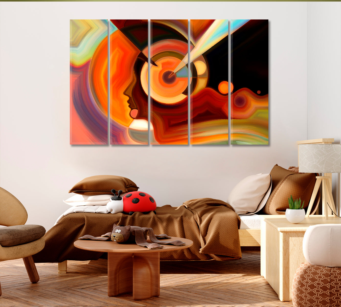 Colors in Mind Artistic Abstract Design Contemporary Art Artesty   