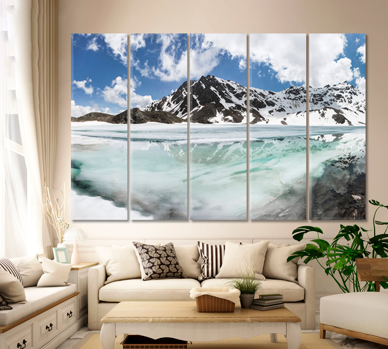 Scenery Landscape View Glacier Frozen Lake Arctic Alpine Alps Mountain Scenery Landscape Fine Art Print Artesty   