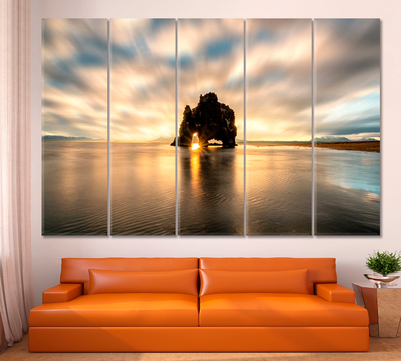 Hvitserkur Unique Basalt Rock Majestic Monolith Vatnsnes Peninsula Iceland Beautiful Landscape Canvas Print Scenery Landscape Fine Art Print Artesty   