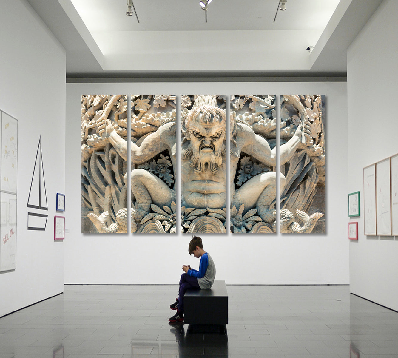 INCREDIBLE MONSTER Seven Wonders of Portugal Famous Landmarks Artwork Print Artesty   