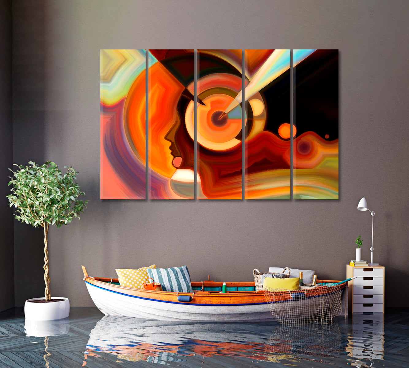 Colors in Mind Artistic Abstract Design Contemporary Art Artesty   