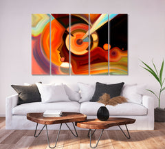 Colors in Mind Artistic Abstract Design Contemporary Art Artesty   