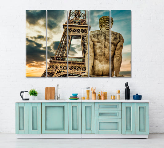 Place of Trocadero Eiffel Tower Paris France Cities Wall Art Artesty   