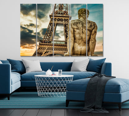 Place of Trocadero Eiffel Tower Paris France Cities Wall Art Artesty   