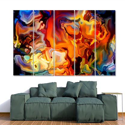 Swirls Motion Colors Abstract Design Super Trendy Art Contemporary Art Artesty   