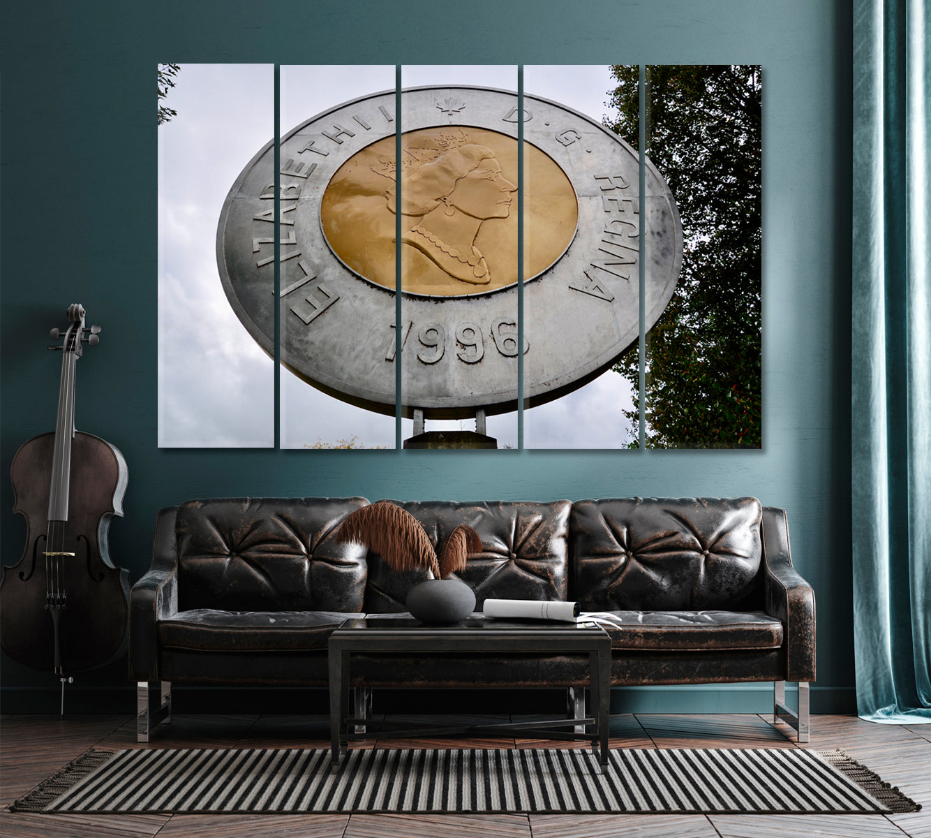 Giant Replica Canadian Two Dollar Coin Ontario Landmarks Famous Landmarks Artwork Print Artesty   