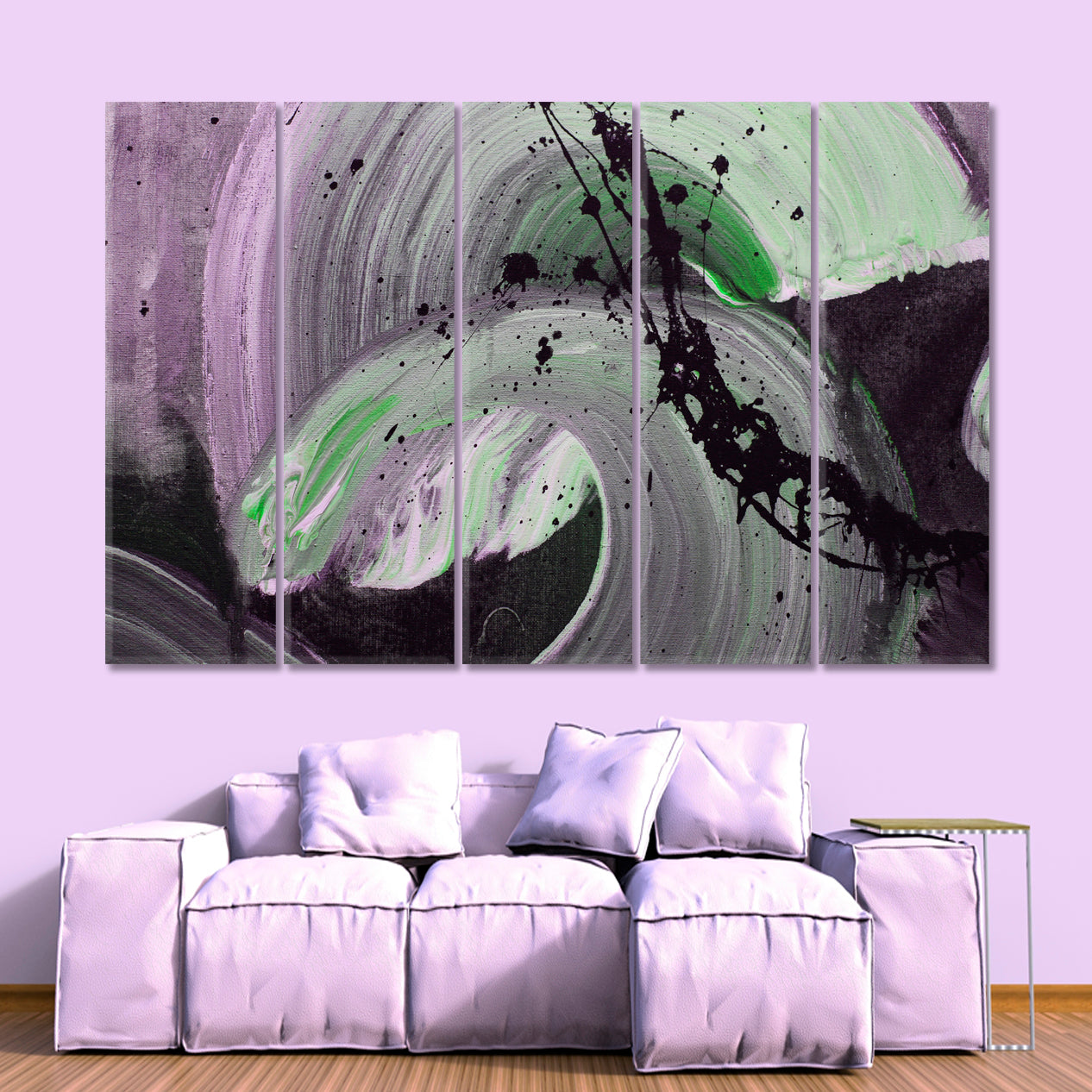 Rough Tough Pattern Abstract Expressionism Contemporary Art Abstract Art Print Artesty 5 panels 36" x 24" 