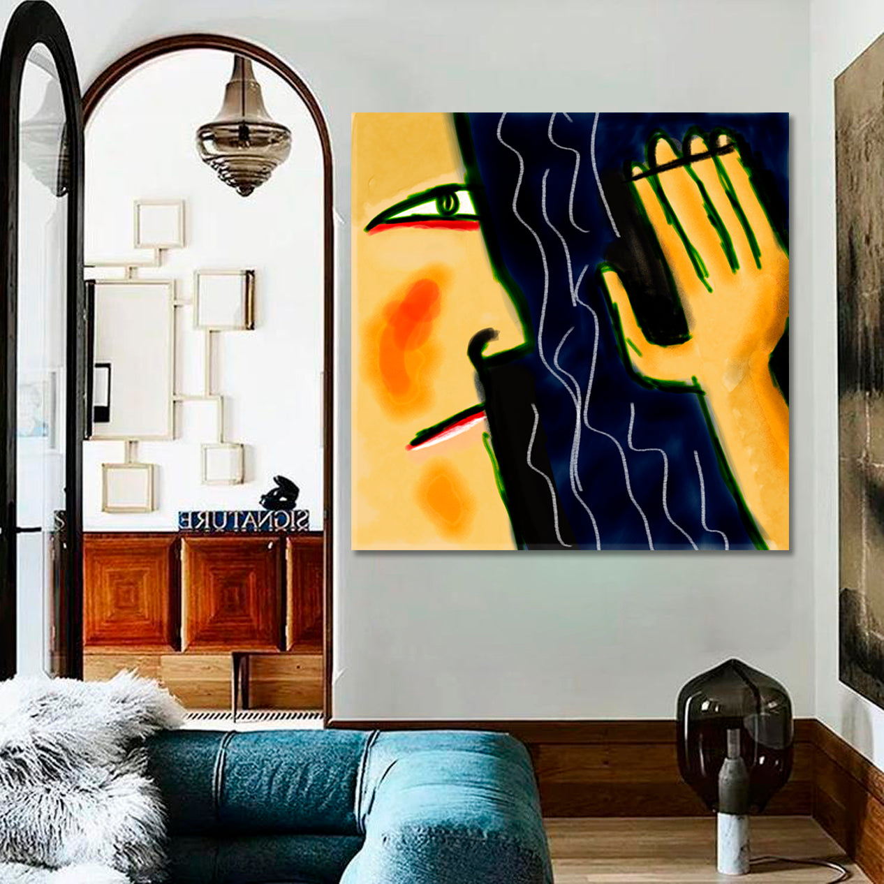 ABSTRACT EXPRESSIONISM Surreal Faces Modern Art Contemporary Art Artesty   