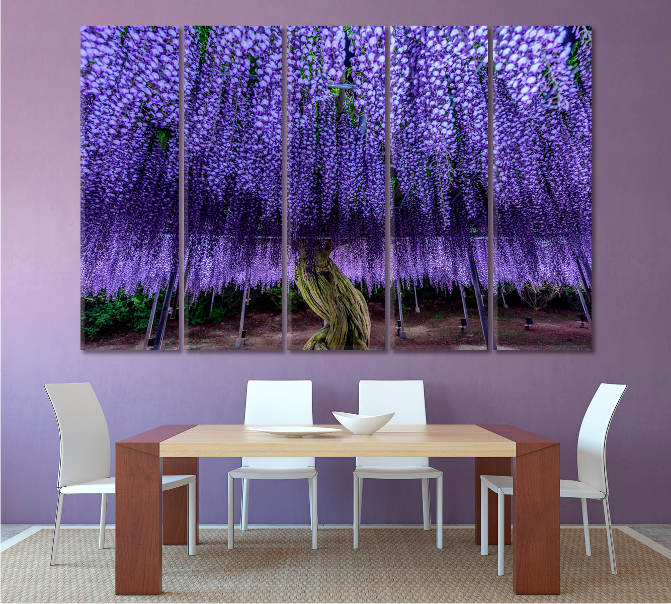 Beautiful Wisteria Tree Floral & Botanical Split Art Artesty   