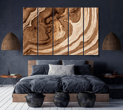 TREE Age Rings Brown Abstract Driftwood Abstract Art Print Artesty   