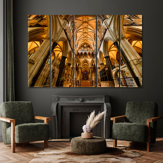 MOSES WINDOW Church Vaulted Ceiling Abstract Architecture UK Photo Art Artesty   