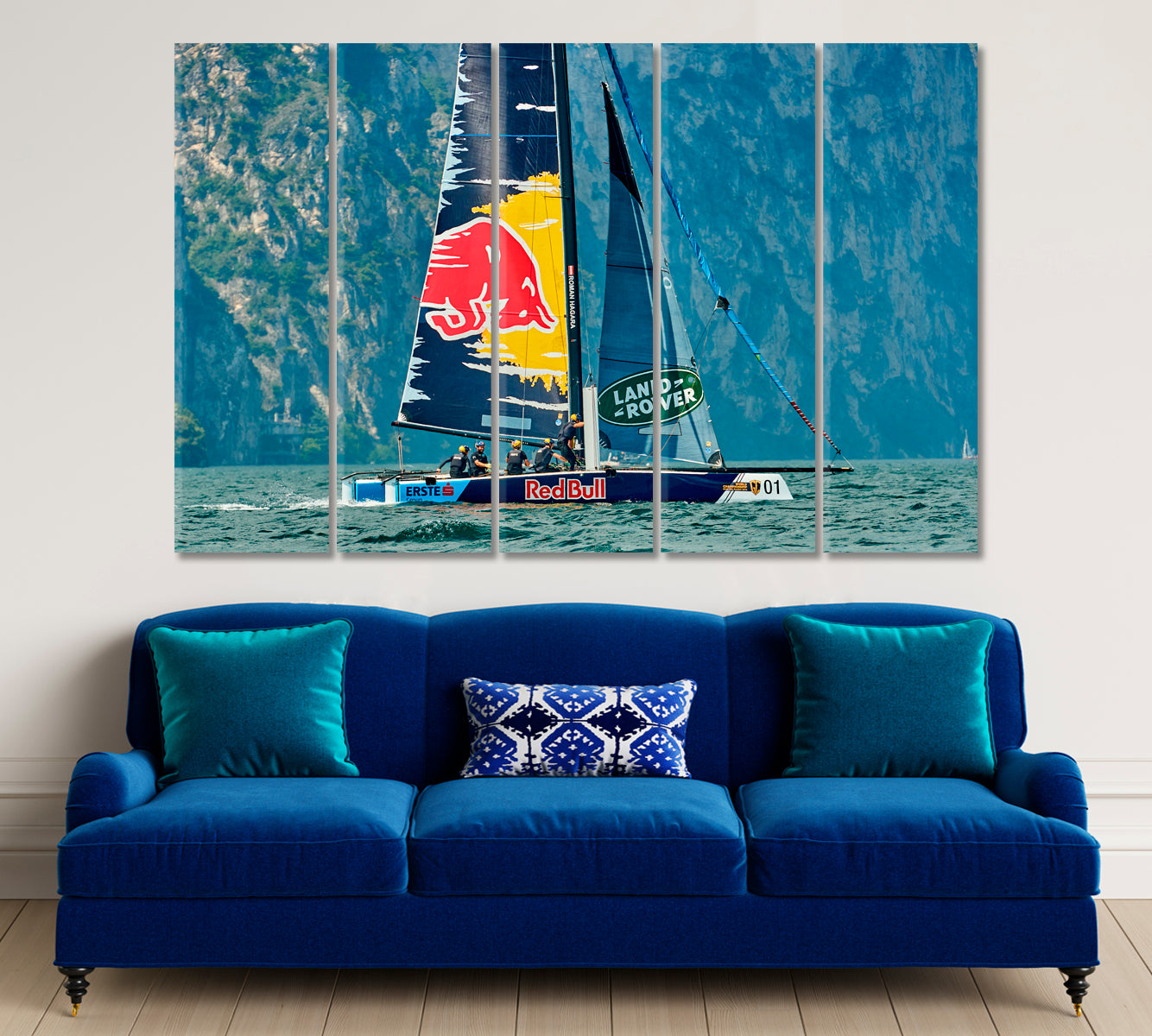 FLOTILLA Sailing Regatta Poster Transportation Canvas Art Artesty   