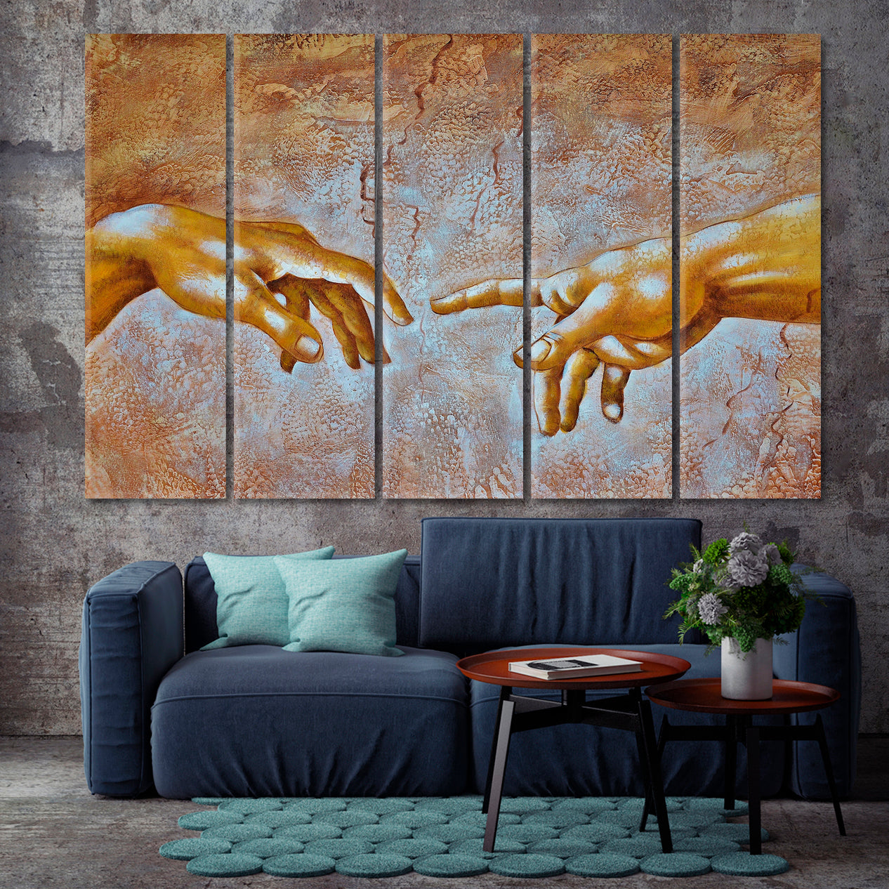 GOD IN ART Hand of God Creation of Adam Michelangelo - Artesty.com