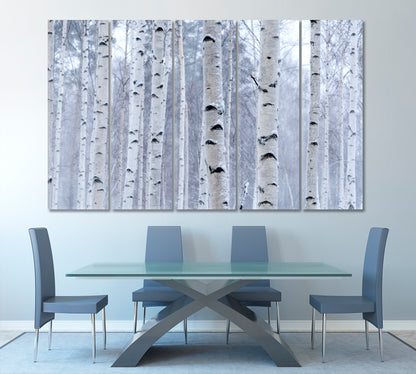 Birch Trees Forest Nature Wall Canvas Print Artesty   