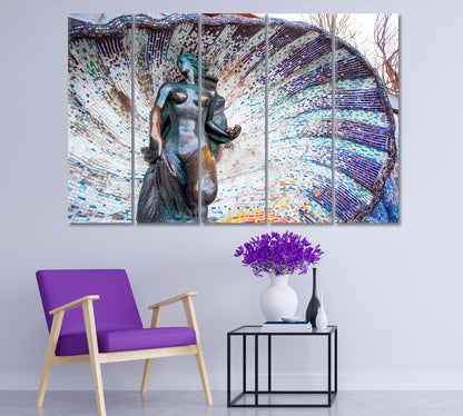 Statue BIRTH OF VENUS Photo Art Artesty 5 panels 36" x 24" 