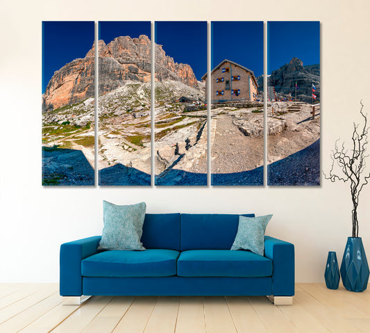 Madonna di Campiglio Ski Resort Italy Traveling Around Ink Canvas Print Artesty 5 panels 36" x 24" 