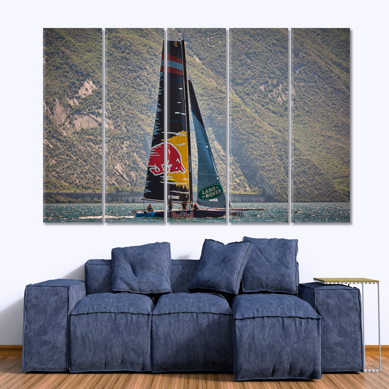 World Championship Sailing Speed Races Motivation Sport Poster Print Decor Artesty 5 panels 36" x 24" 