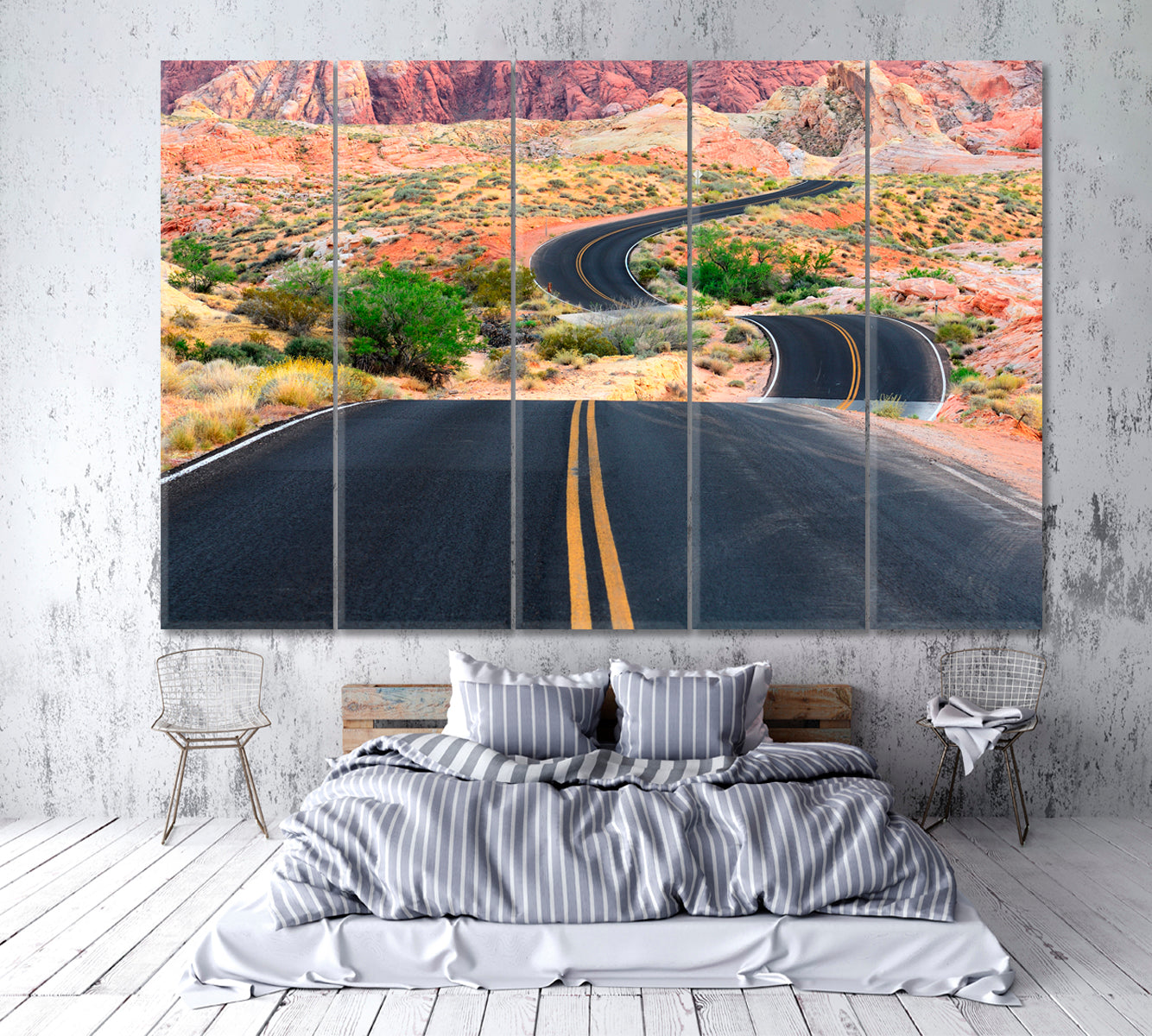 ROADS TRAILS PATHS Valley of Fire State Park Nevada Canvas Print Traveling Around Ink Canvas Print Artesty   